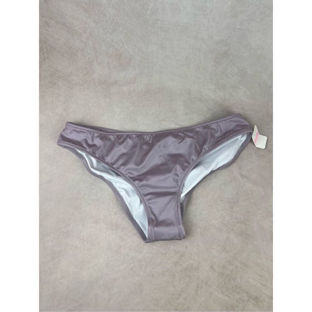 NWT Mauve Victoria's Secret PINK Cheeky Ruched Bikini Bottoms Size Small